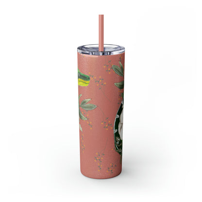 Floral Smooth Green Snake - Glitter