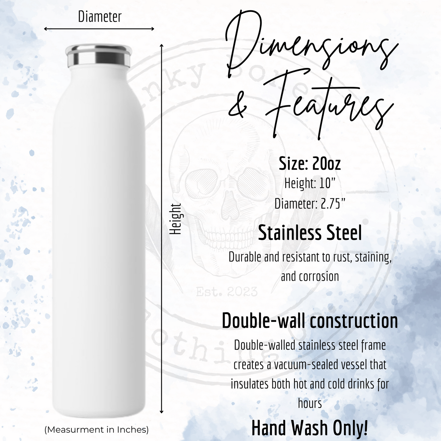 IDGAF - Slim Water Bottle