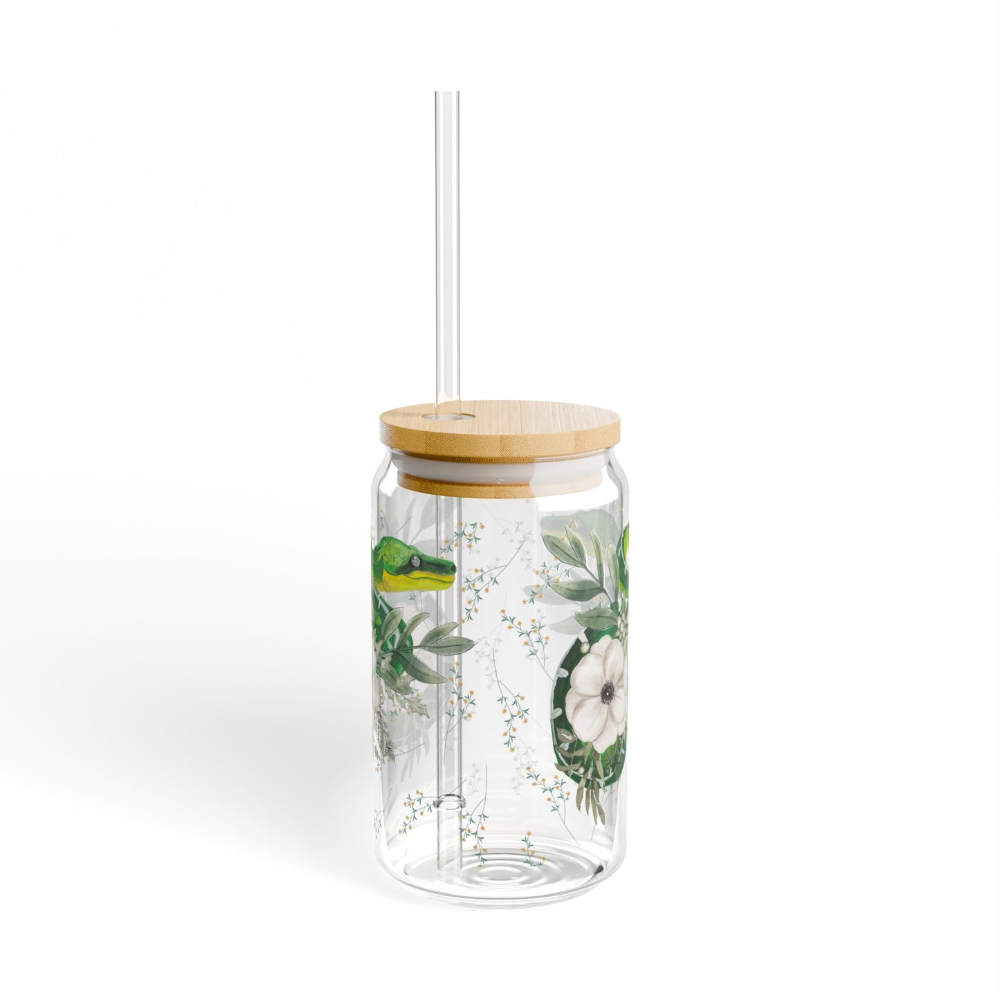 Floral Smooth Green Snake