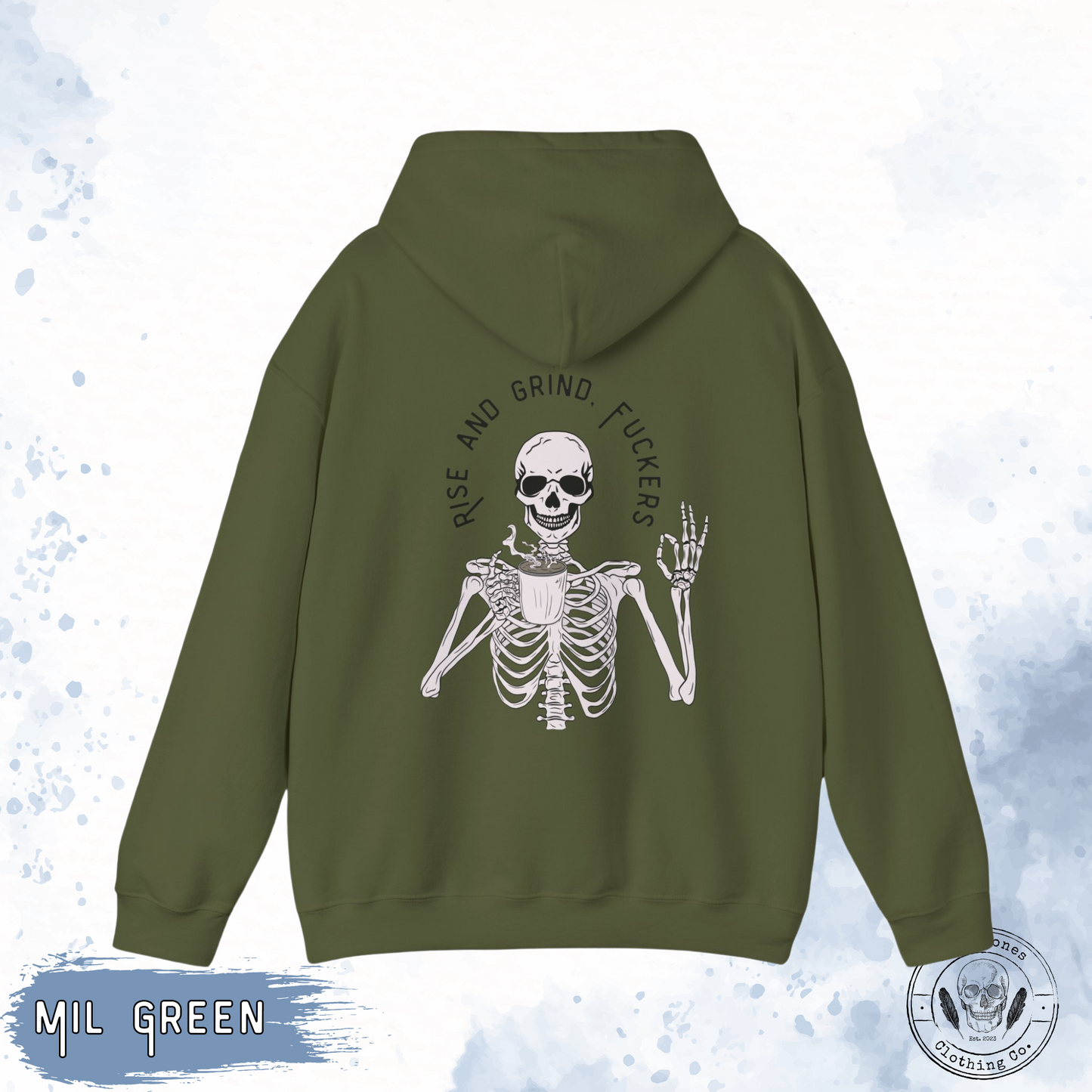 Rise & Grind - Unisex Gildan 18500 Hoodie