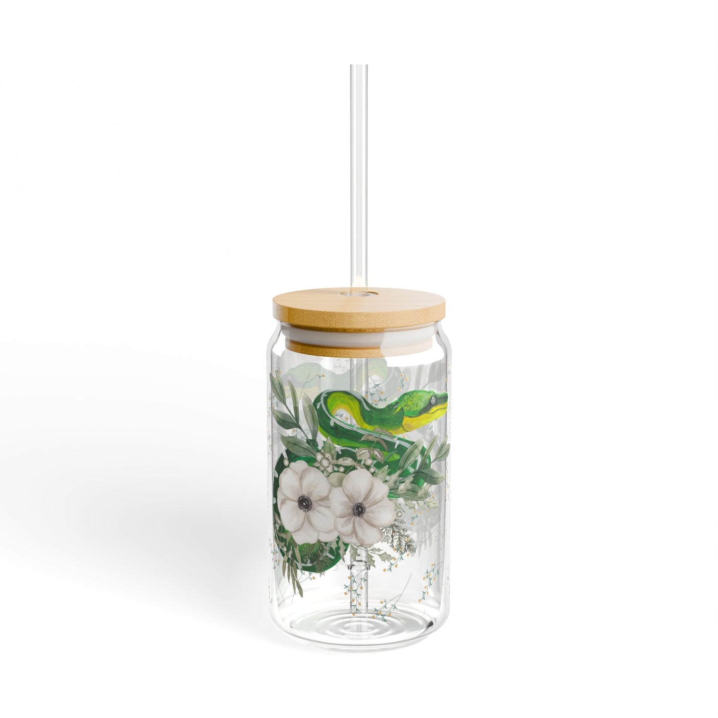 Floral Smooth Green Snake
