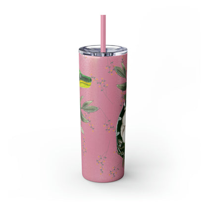 Floral Smooth Green Snake - Glitter