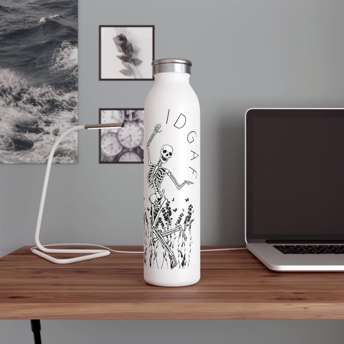 IDGAF - Slim Water Bottle